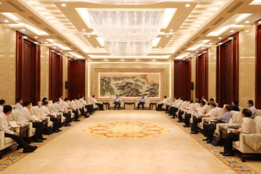 國家電網(wǎng)公司毛偉明、辛保安與山東省委書記劉家義、代省長李干杰會談