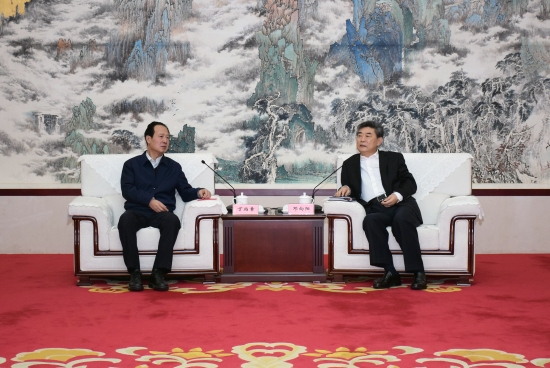 丁焰章拜會安徽省委常委、常務副省長鄧向陽