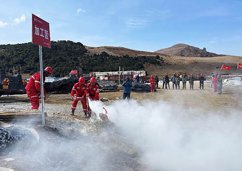 中國安能第二工程局四川涼山項目部開展防火、防汛、防地質(zhì)災(zāi)害綜合演練