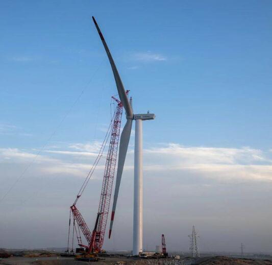 深耕大西北，H171-4MW分散式風(fēng)電項(xiàng)目成功首吊!
