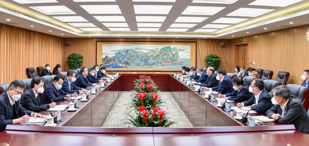 鄒磊、劉明勝與國家電網(wǎng)董事長辛保安、總經(jīng)理張智剛會(huì)談
