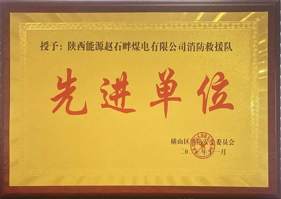 優(yōu)秀！再續(xù)輝煌！陜投集團趙石畔煤電消防工作又獲表彰