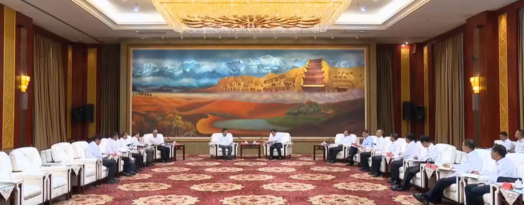 國(guó)家電投董事長(zhǎng)劉明勝、總經(jīng)理栗寶卿拜會(huì)甘肅省委書(shū)記胡昌升、省長(zhǎng)任振鶴