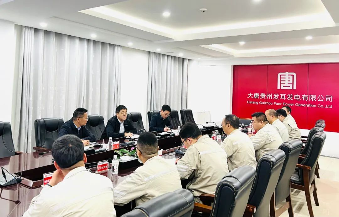 大唐貴州公司黨委書記、董事長李奕到發(fā)耳公司督導落實燃料精細化管理工作