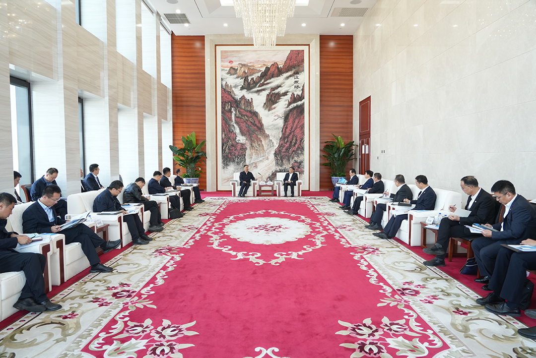 中國能建黨委書記、董事長宋海良與山西省委常委、大同市委書記盧東亮會談
