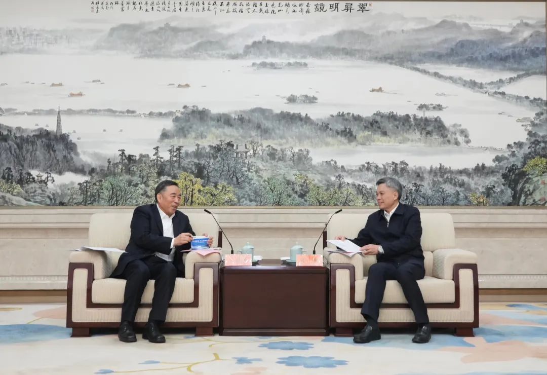 宋海良與浙江省委副書(shū)記、杭州市委書(shū)記劉捷會(huì)談